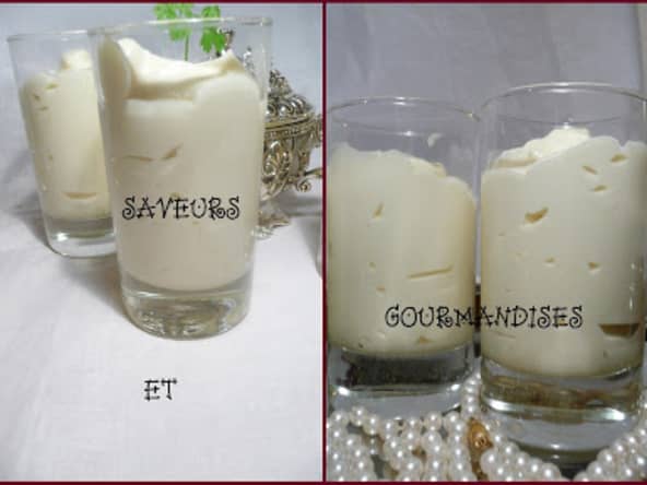 Mousse express au Chocolat Blanc.