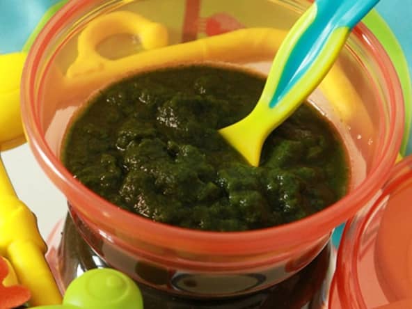 Purée d'épinard et de carotte