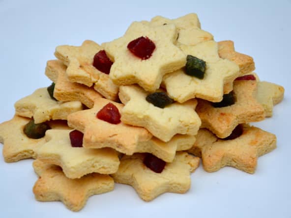 Petits sablés aux fruits confits