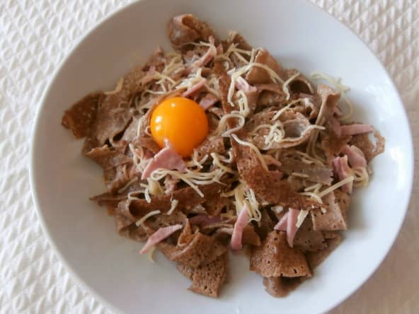 Tagliatelles de galettes de blé noir complètes
