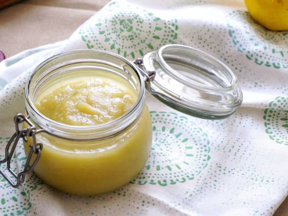 Compote maison pomme rhubarbe