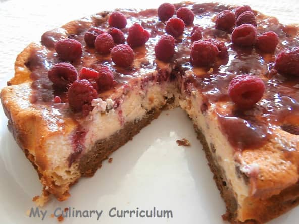 Cheesecake aux framboises