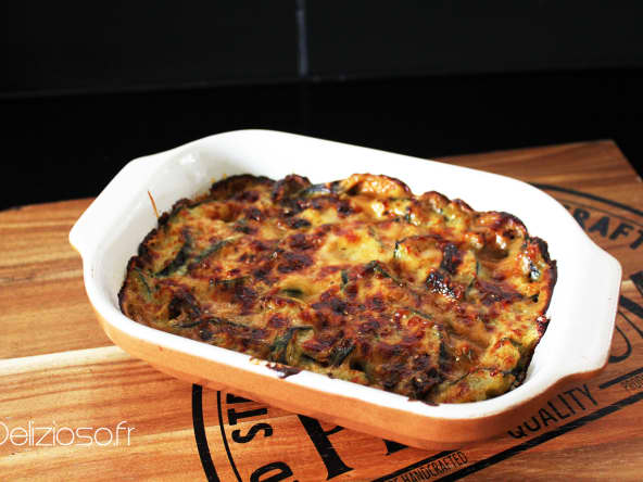 Gratin de courgettes au curry