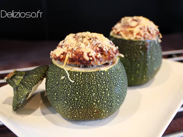 Courgettes farcies au boeuf et quinoa