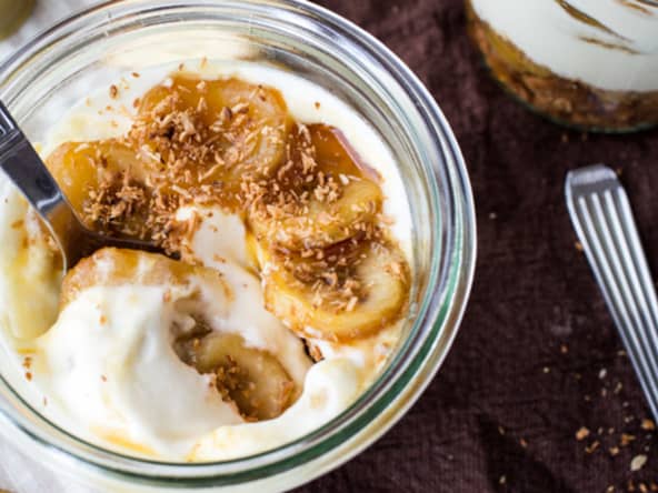 Tiramisu à la Noix de Coco, Bananes et Sirop d’Érable