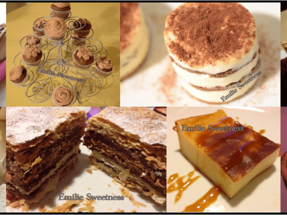 Cupcake au chocolat blanc et à la rose sur son support en chocolat blanc