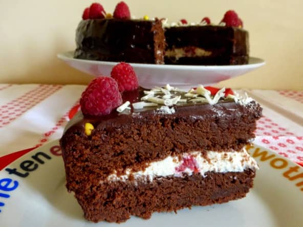 Layer cake choco-framboises