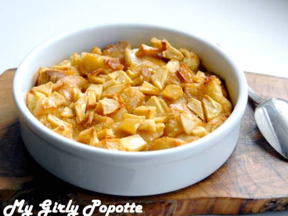 Pain perdu aux pommes et à la crème de salidou