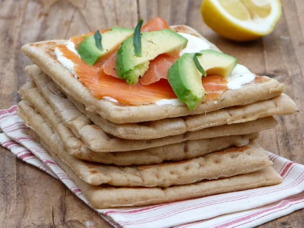 Le fameux pain polaire parfait pour déguster le saumon fumé