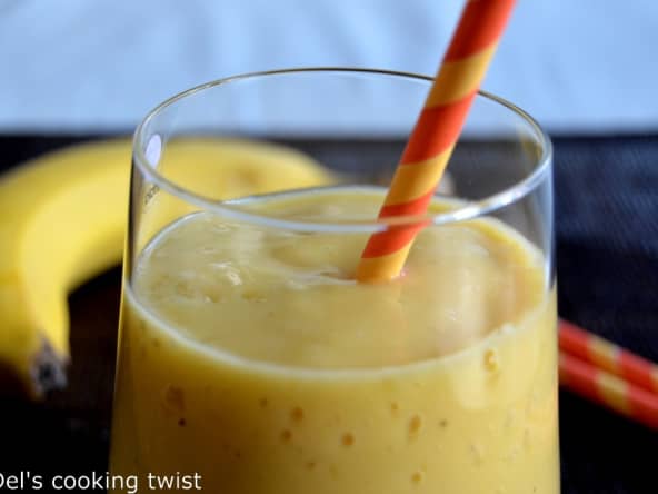 Smoothie mangue banane sans sucre ajouté