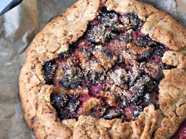 Tarte rustique aux prunes