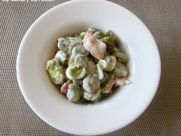 Fèves au lard fumé