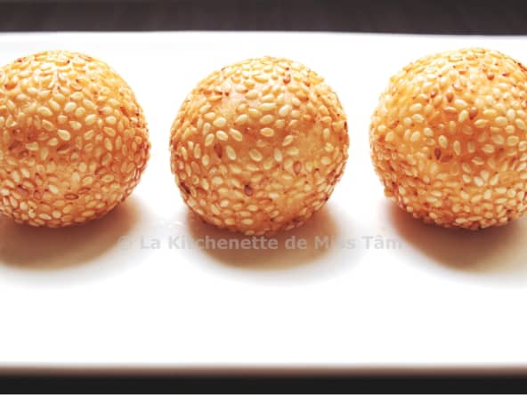 Boules de sésame aux haricots mungo