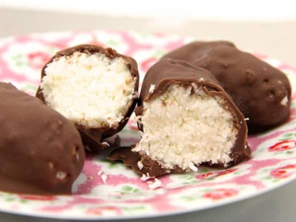 Bouchées noix de coco chocolat façon bounty