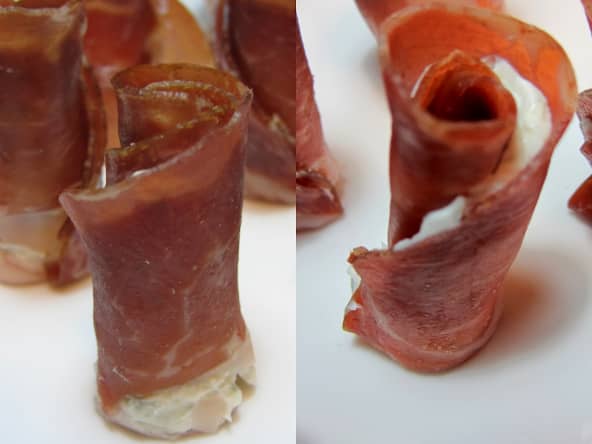 Roulés de coppa au gorgonzola