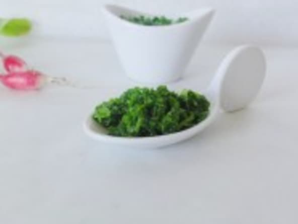 Pesto avec des fanes de radis