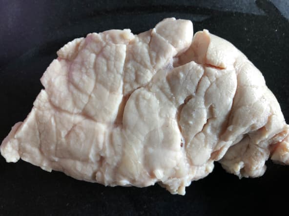 Paume de ris de veau blanchie