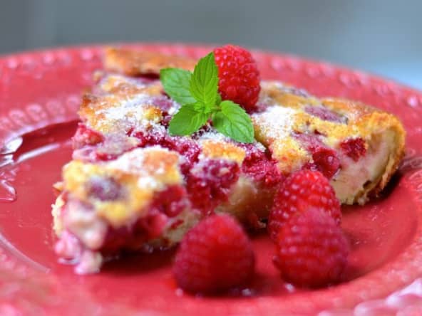 Clafoutis aux framboises