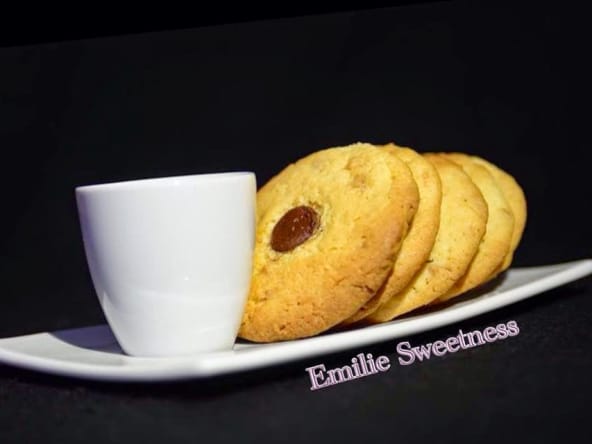 cookies caramel coeur chocolat