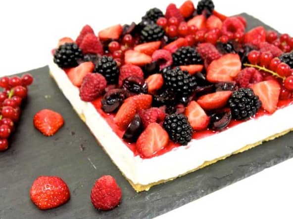 Cheesecake revisité aux fruits rouges