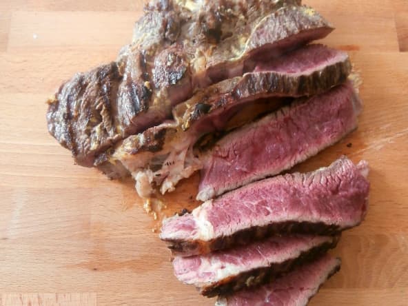 Côte de boeuf à la moutarde
