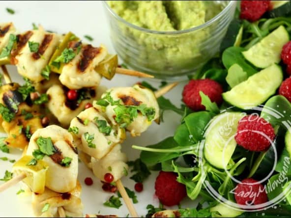 Brochettes de poulet Margarita