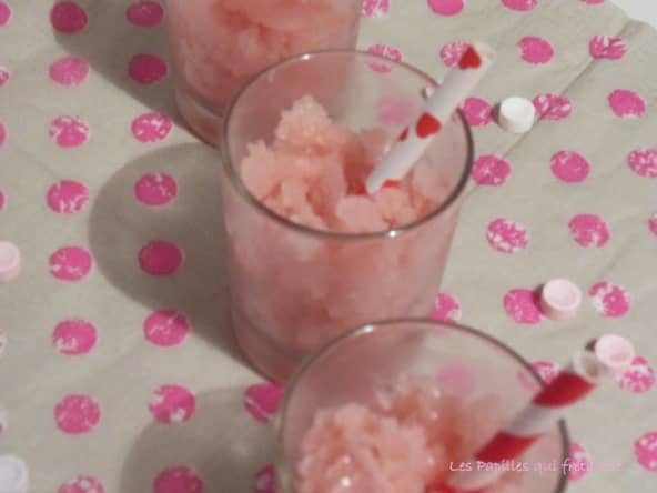 Granité maison comme une tarte aux fraises