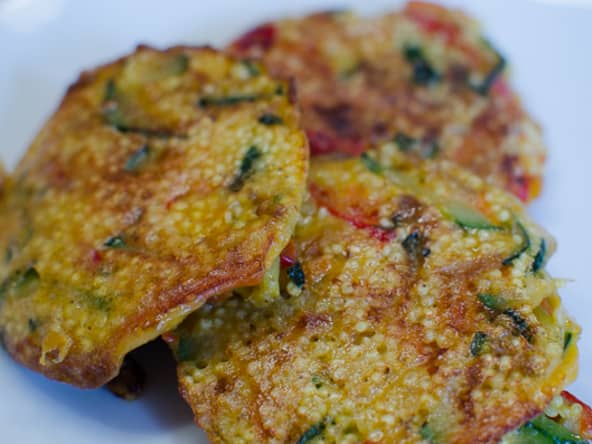 Galettes de millet aux légumes