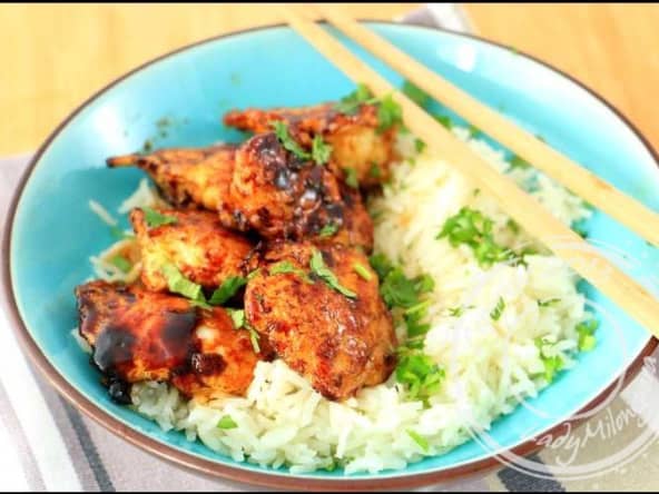 Poulet sauté au wok et au miel