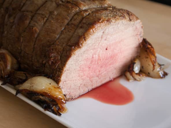 Cuisson du rôti de boeuf - Marquer une viande pour la cuisson. Le principe de la réaction de Maillard.