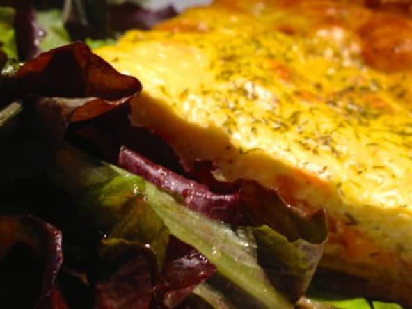Quiche au saumon et à la ricotta