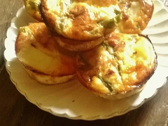 Flan de pommes de terres et haricots verts