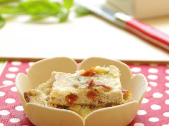 Fine tortilla au thon et tomates confites