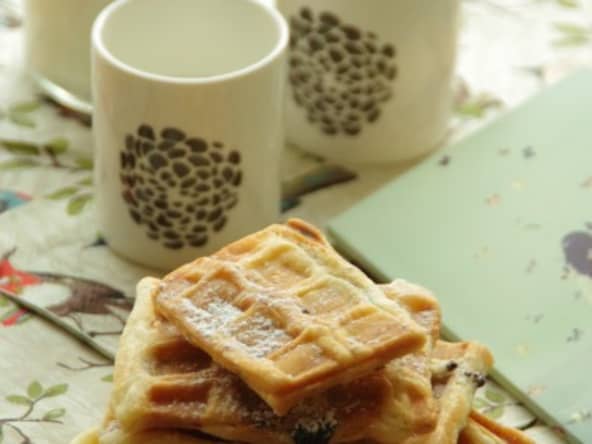 Gaufres feuilletées à la pâte à tartiner