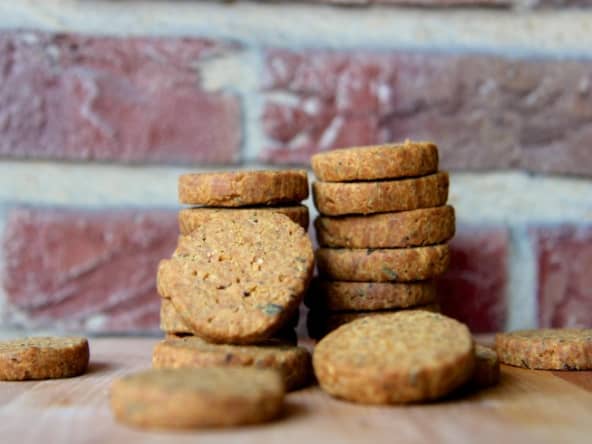 Sablés à la farine de lentilles et parmersan