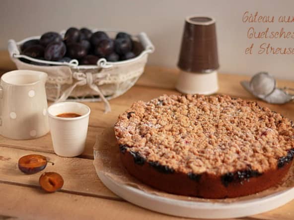 Gâteau aux Questsches et Streusel à la Cannelle