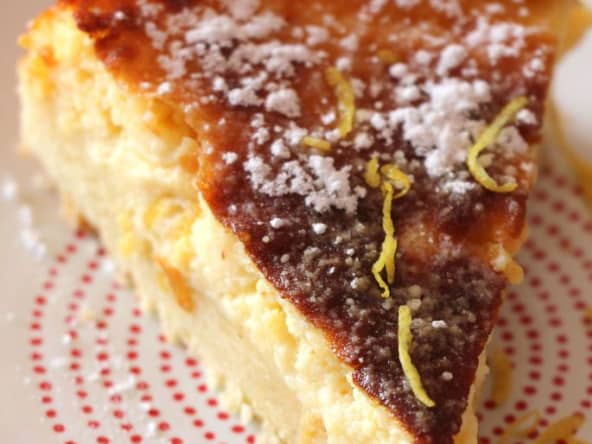 Tarte sablée au citron comme un cheesecake