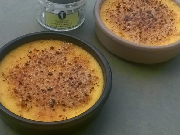 Crème brûlée à la gelée de Muscat