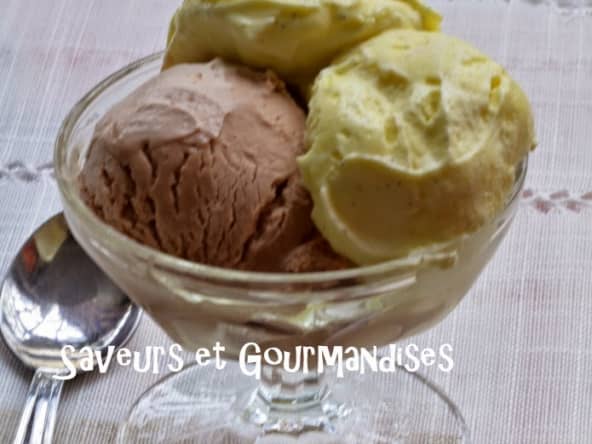 Glace express au flan