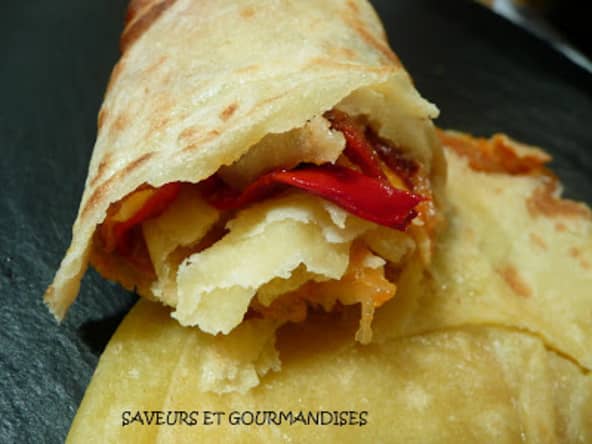 Feuilletés aux poivrons confits