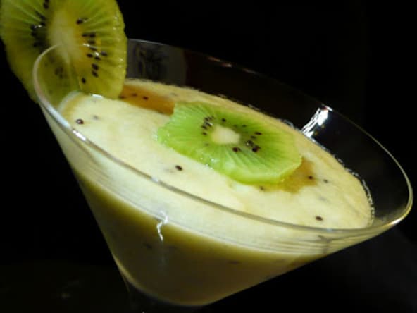 Semoule fine semouline vanillée au kiwi