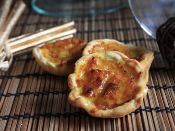 Quichette au crabe et légumes