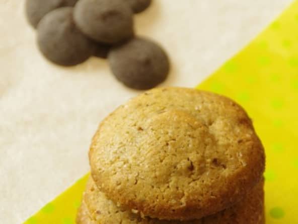 Cookies aux palets de chocolat à la farine de Gaude