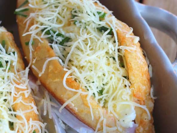 Petits pains gratinés au four pour le dîner