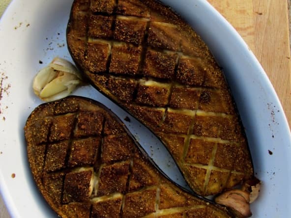 Aubergines au four