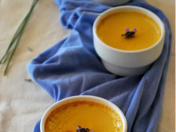 Petits pots de crème à la lavande