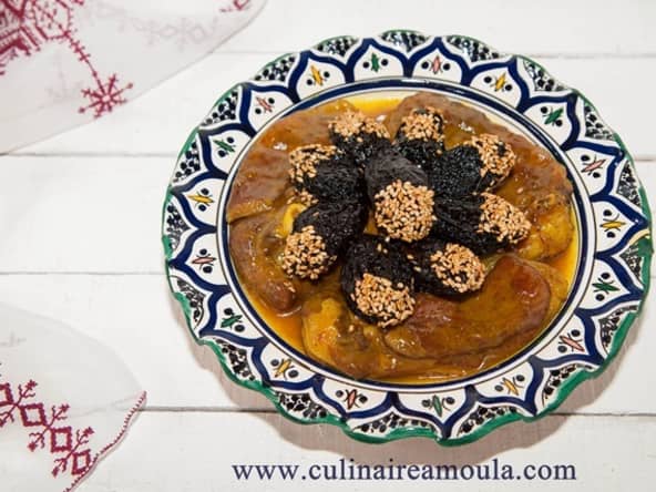 Tajine d'agneau aux pruneaux