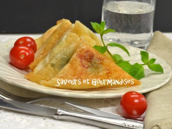 Samossas melon et chèvre.