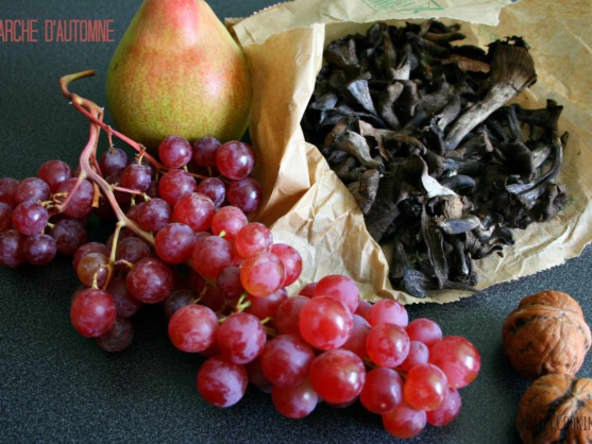 Fricassée de trompettes de la mort et oeuf mollet