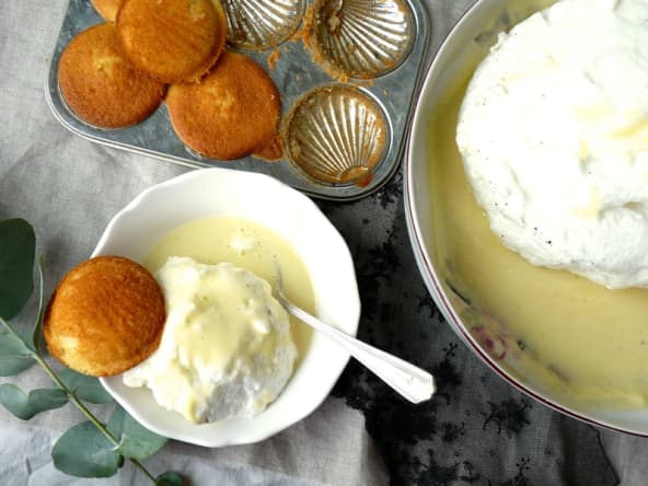 Oeufs à la neige de ma Mémé et madeleines à la verveine